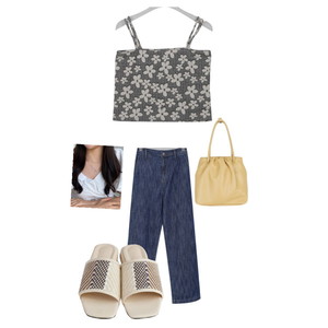 sleeveless,jeans,sandals 코디