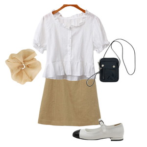 acc,skirt,blouses 코디