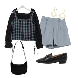 ShortPants,blouses,sleeveless 코디