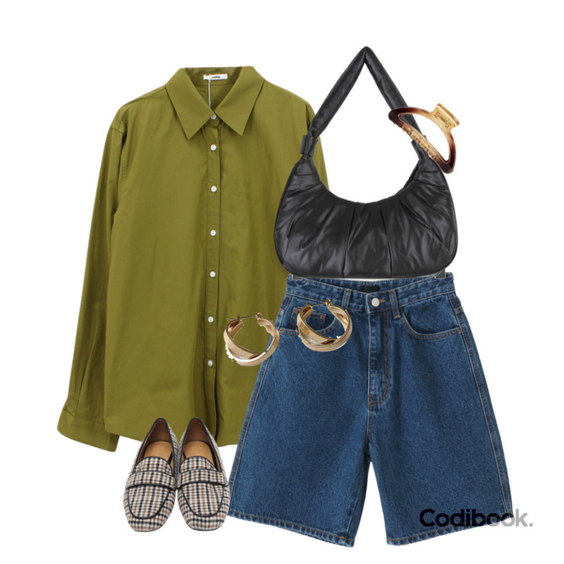 From Beginning Temper standard loafer_K (size : 225,230,235,240,245,250),lavenir space earring,somedayif 브린 헤어핀등을 매치한 코디