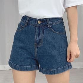 하이 롤업 숏팬츠