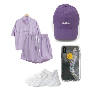 set,sneakers,cap 코디