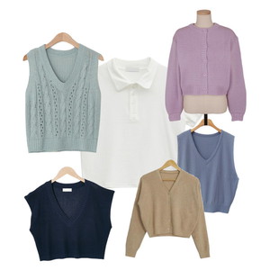 ShortSleeve,Cardigan/Vest 코디