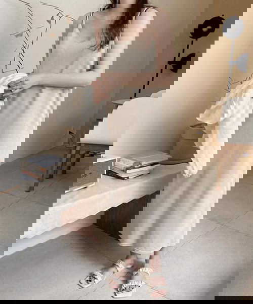 吊带真丝裙