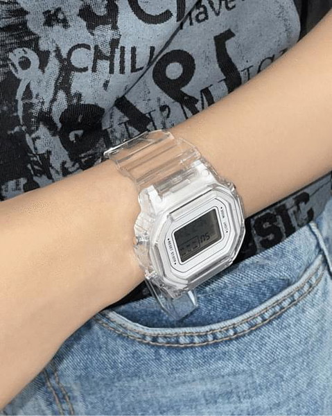 Regen Transparent Jelly Strap Watch