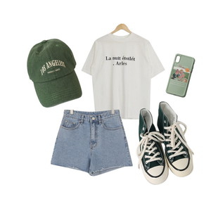 데일리,그린포인트,그린룩,올리브 코디