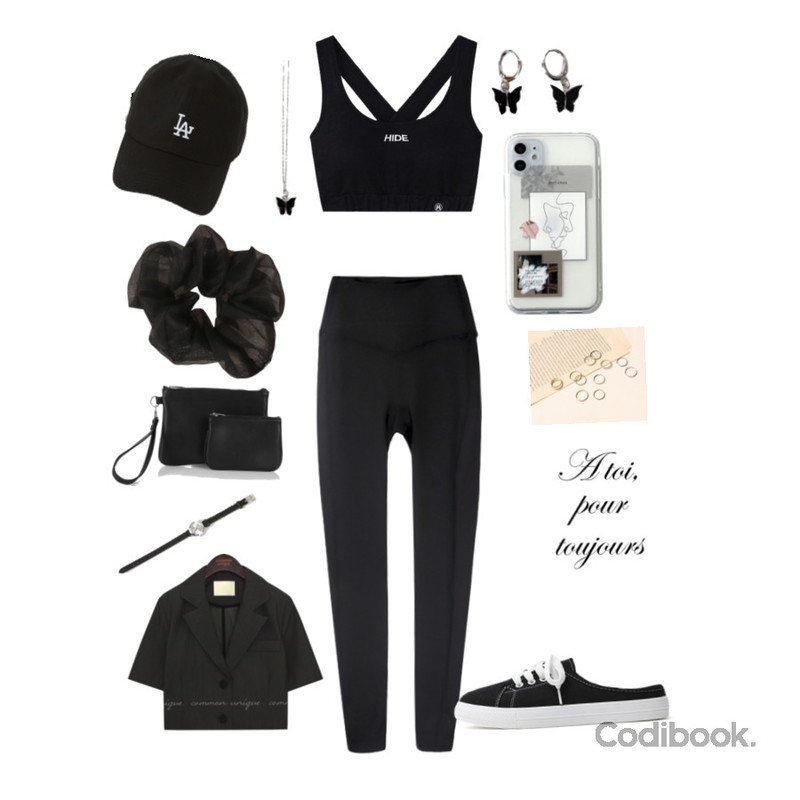 MIXXMIX 365 레더 클러치,common unique THIN LAYERED RING 6 SET,binary01 자개 나비-귀걸이등을 매치한 코디