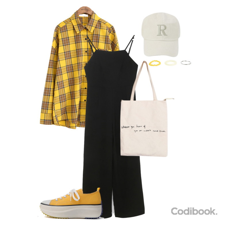 common unique BINCH CHECK SHIRTS WITH CELEBRITY _ 임수향 착용,BULLANG GIRL 심플레터링에코백,somedayif 렌치 비비드 세트 링등을 매치한 코디