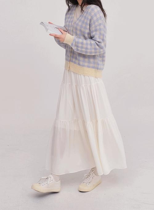 쉬폰 캉캉 롱 스커트 (3 color)