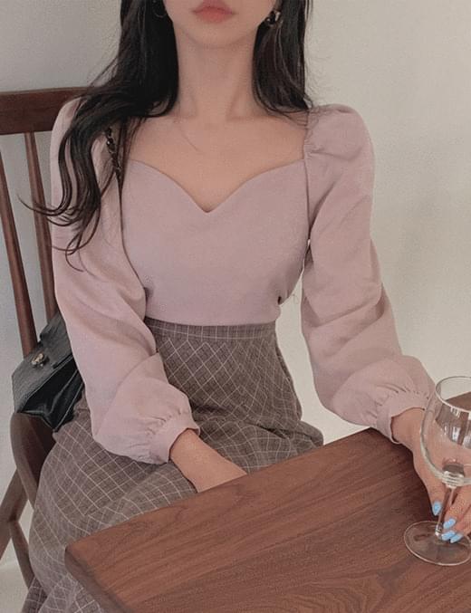 Rosy Heart Off blouse