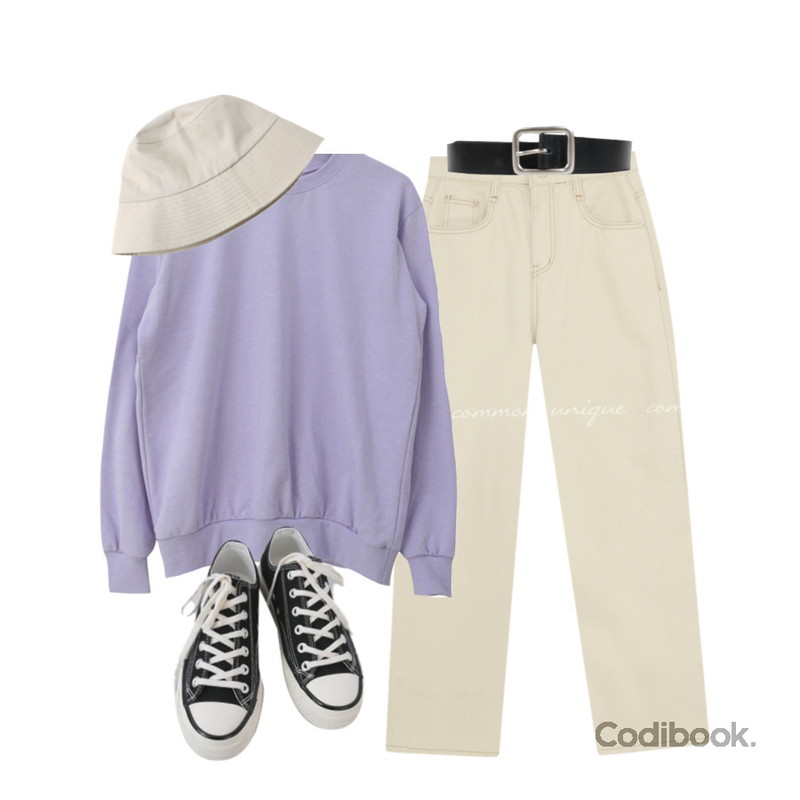 AFTERMONDAY basic casual color sneakers (10colors),WONLOG 스프링 코튼 벙거지,henique 스퀘어 가죽 벨트 (블랙/브라운)등을 매치한 코디