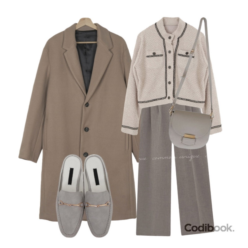 Zemma World MA-Union (bag),From Beginning Mud soft buckle bloafer_M (size : 230,235,240,245,250),common unique HOVID SET-UP PINTUCK WIDE SLACKS등을 매치한 코디