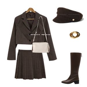 skirt,boots,cap 코디