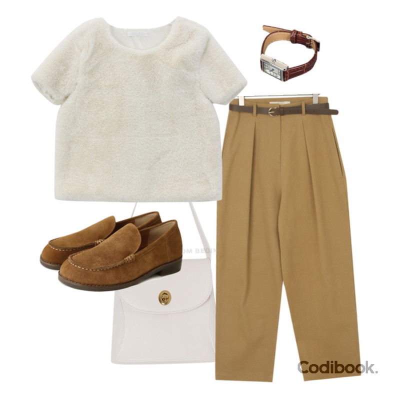 Zemma World Tank-Solo (watch),From Beginning 커브스티치 버클레더숄더백(4color),common unique HEIRI STITCH POINT SUEDE LOAFER등을 매치한 코디