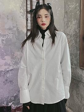 peach mid simple shirt