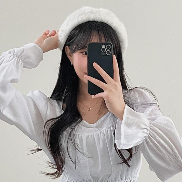 포근 앙고라 베레모
