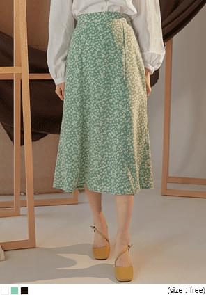 LILLY FLOWER BANDING LONG SKIRT