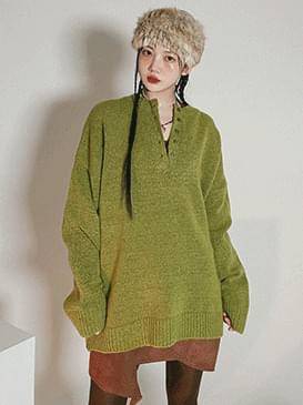 Loose-fit Button Knitwear