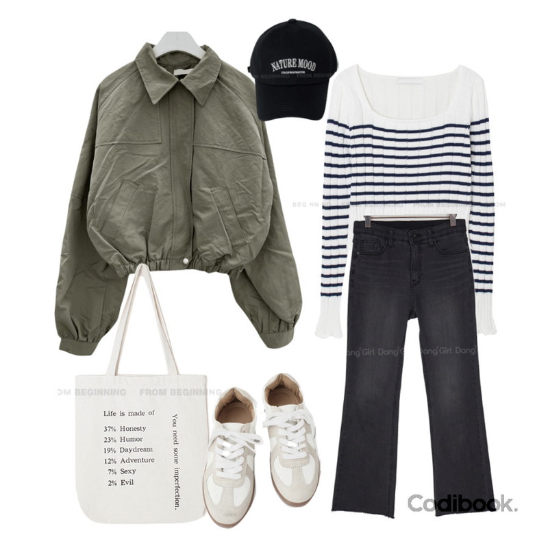 AFTERMONDAY replica lace-up sneakers (2colors),From Beginning 어니스티 코튼에코백,From Beginning 네이처 컬러볼캡 (5color)등을 매치한 코디