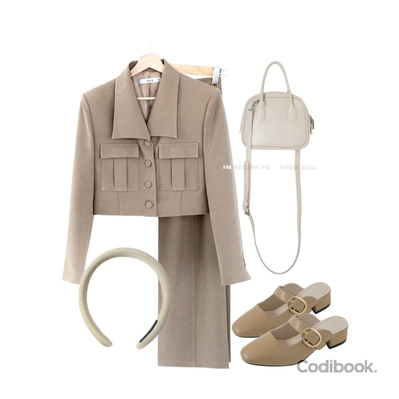 WONLOG 포인트 벨벳 헤어 밴드,From Beginning 마카롱 미니토트백 (4color),CHAAKAN 줄라이 메리제인 뮬 더착한 MLLTS1e803등을 매치한 코디