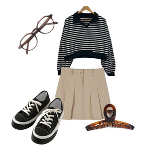 Lookbook,Simplelook,Skirt,Neutral,Springoutfit,Cute,Dailyoutfit 코디