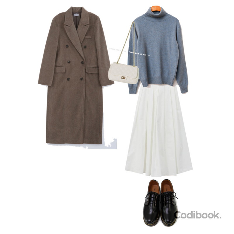 binary01 옥스퍼드 엔토 로퍼,ENVYLOOK 라쿤울폴라니트,EN NOTE ronvet coat등을 매치한 코디
