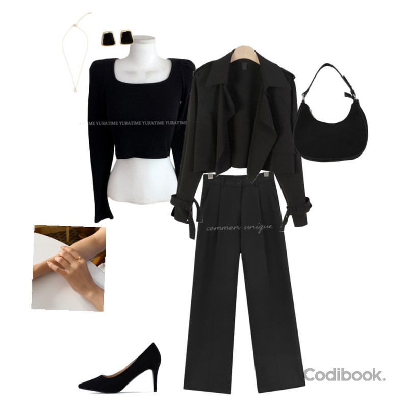 lavenir (silver925) charm ring,common unique RIDIAN PINTUCK WIDE SLACKS,WONLOG 모먼트 숄더 백등을 매치한 코디