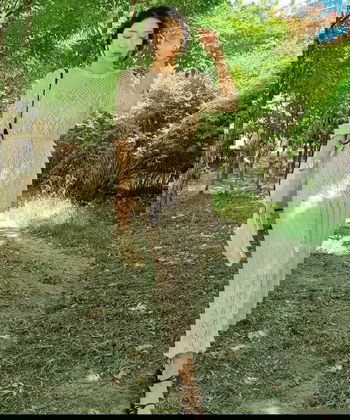 ニットワンピース