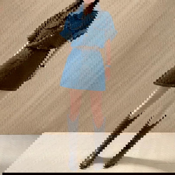牛仔洋裝