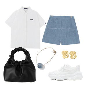 ShortPants,sneakers,blouses 코디