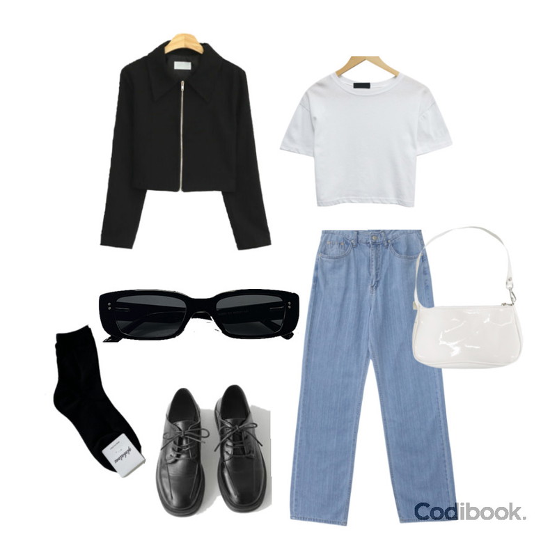 AFTERMONDAY old loafer (2colors),inchant me 베이직 무지 롱 양말 (3C),DAILYJOU 파터 스퀘어 선글라스 - 5 color등을 매치한 코디