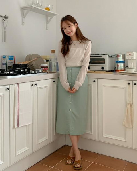 air linen skirt