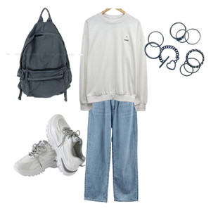 jeans,LongSleeve,sneakers 코디