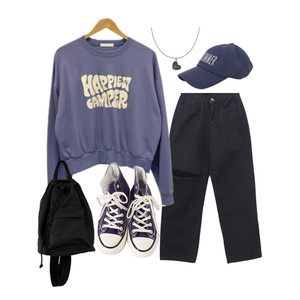 미니멀,데일리,보라색코디 코디