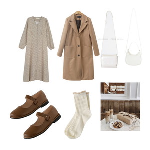 MaxiDresses,coat,flats 코디