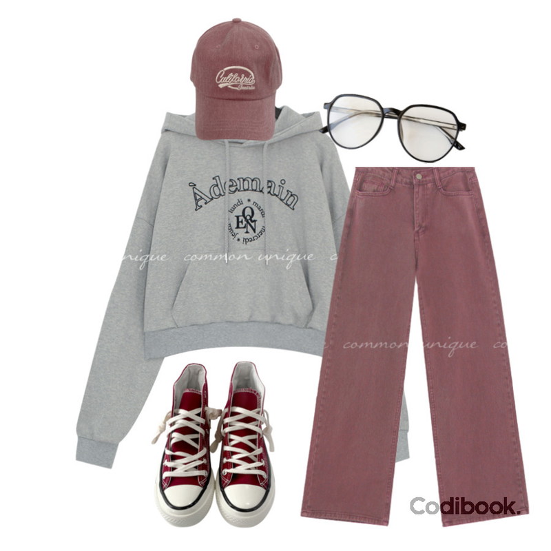 DAILYJOU 트레소르 레터링 볼캡 - 9 color,DAILYJOU 캔버스 하이 스니커즈 - 6 color,common unique 데킨 심플 씬 프레임 글라스등을 매치한 코디