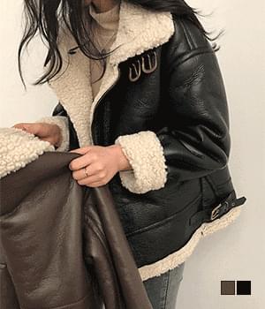 This is Ganji, Leather Fleece Shearling