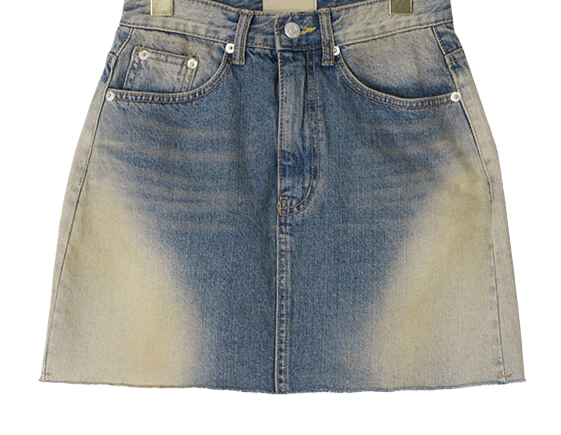 Mini Uple Denim Skirt