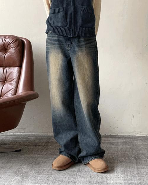 【WONDER WONDER】Tambor Bohemian Vintage Wide Long Denim Pt 1994351925.jpg
