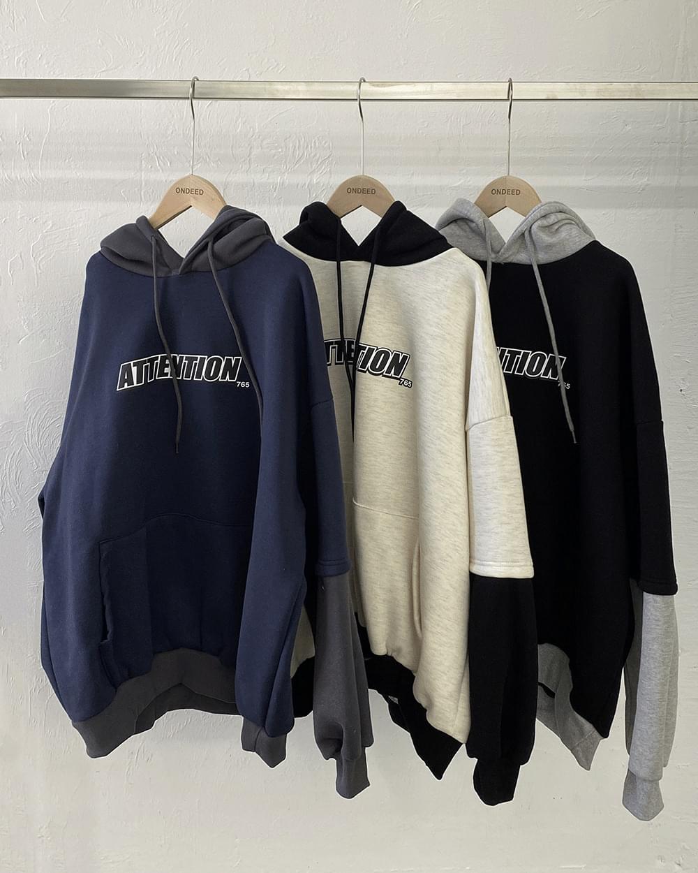 Mira Thicken Boxy Layered Hooded Sweatshirt