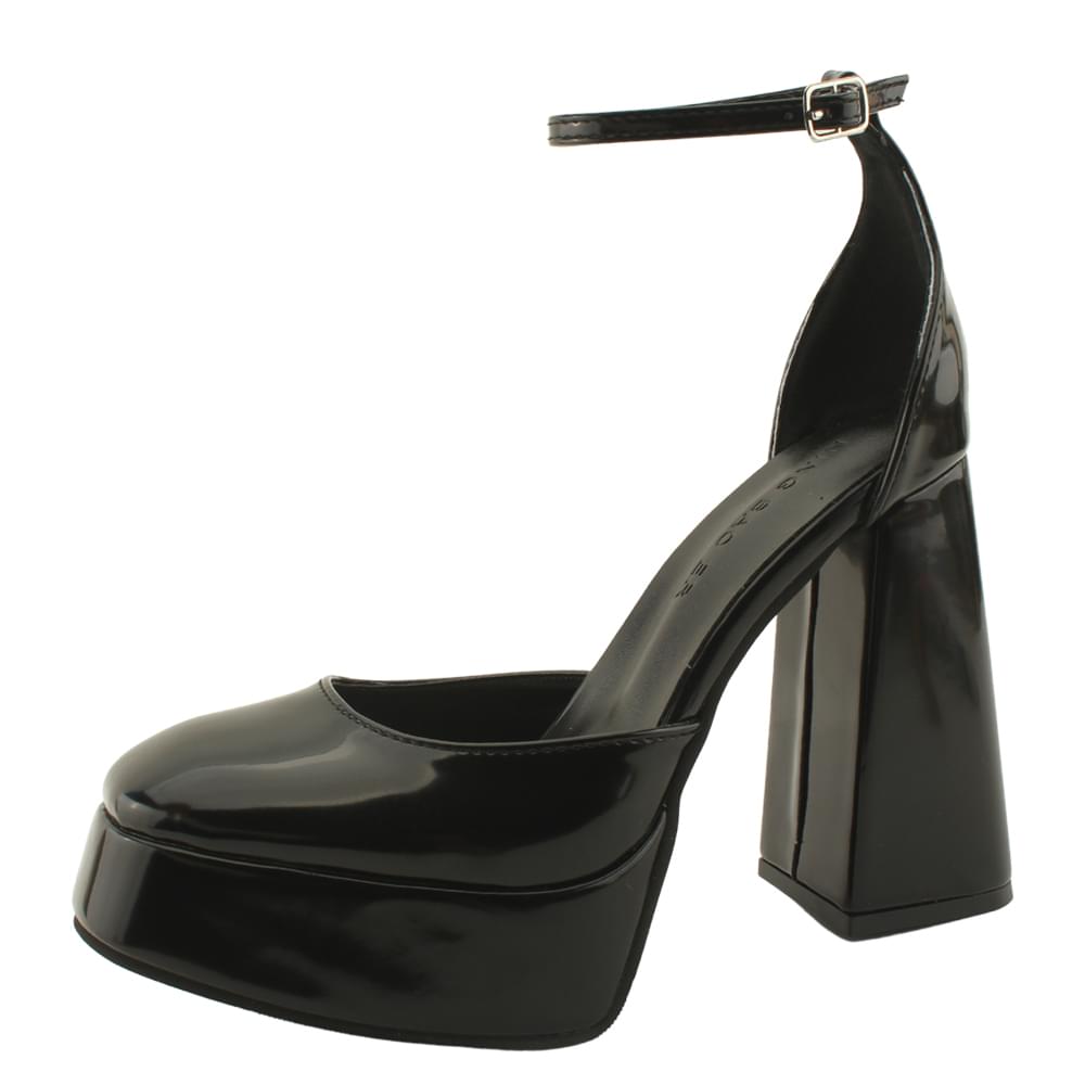 Squato Ankle Strap Gaborsi Kill Heel 12cm Black