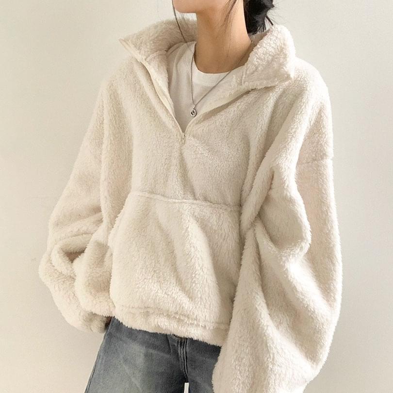 Sheep banding anorak half zip-up (Ships Today)