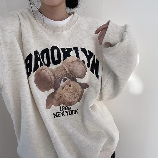 New York Bear, Brooklyn Bear Sweatshirt (Ships Today)