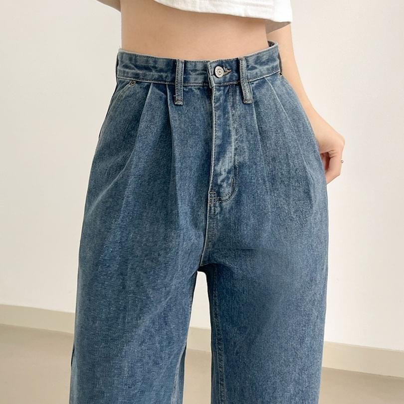 Two Pin Tuck Retro Wide Pants (Ships Today)
