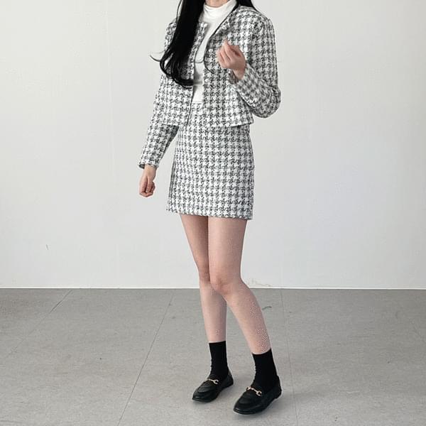 Tweed cropped jacket + two piece set (Ships Today)