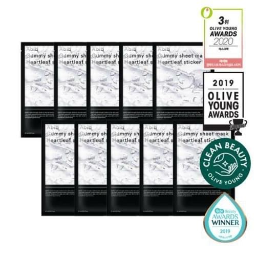 Abib Chewing Gum Sheet Mask Hoseongcho Sticker 10pcs #Skincare
