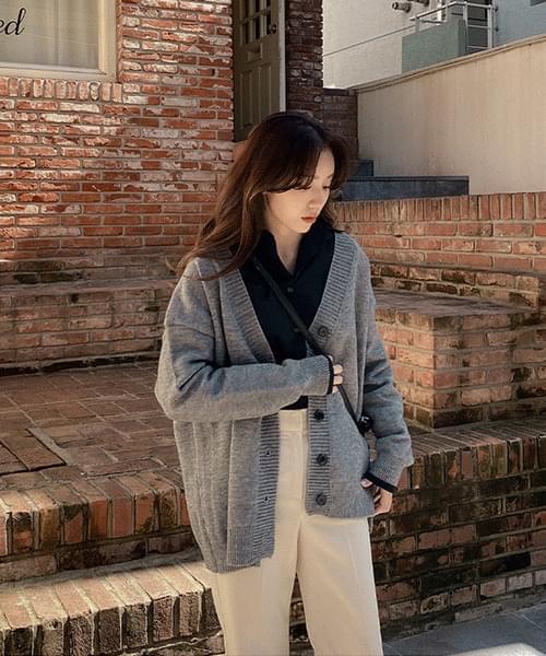 Overfit Wool Cardigan-Wool60 (Ships Today)