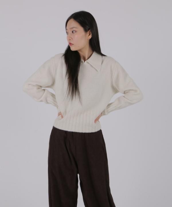 Furby Collar Crop Wool Knitwear (Ships Today)