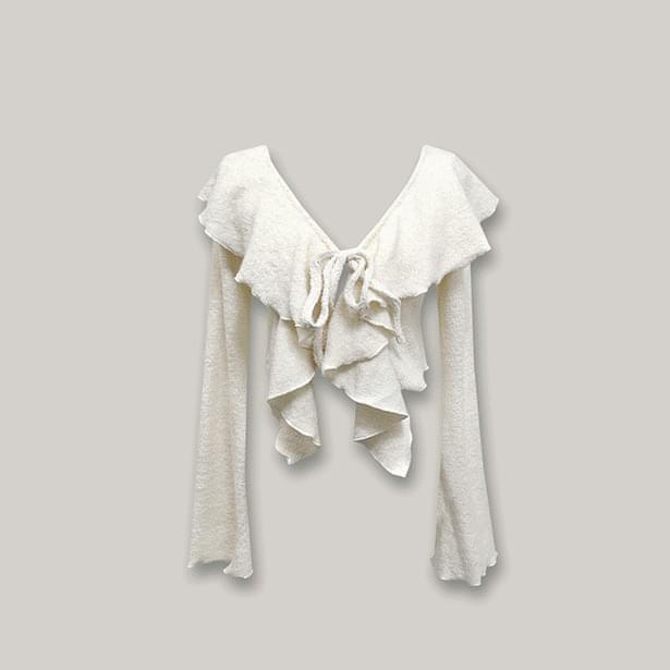 rained frill cardigan (Ships Today)