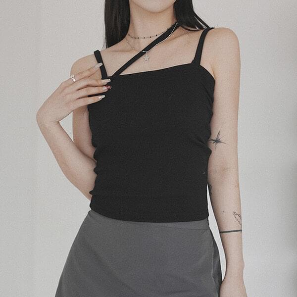 Strap Ruffled Sleeveless (Ships Today)